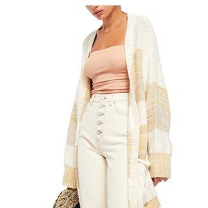 FREE PEOPLE BOHO Long Cardigan W/ Pockets